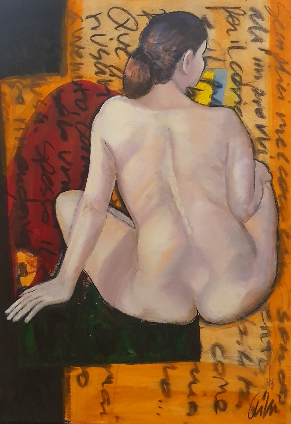 Balance of History Cristina Meotto, Oil on Canvas, 27.6×19.7, $1.800.